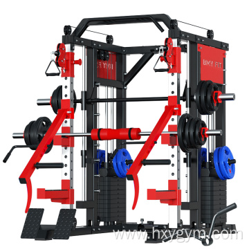 Comprehensive multi-function fitness barbell gantry trainer